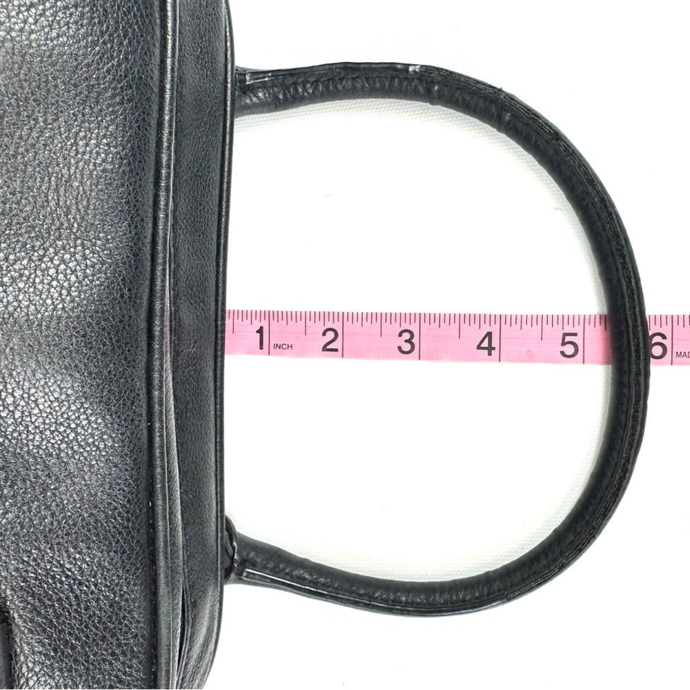 Michael Kors Knox Black Pebbled Leather bag w tassel, gold & leather chain/strap - Picture 13 of 17